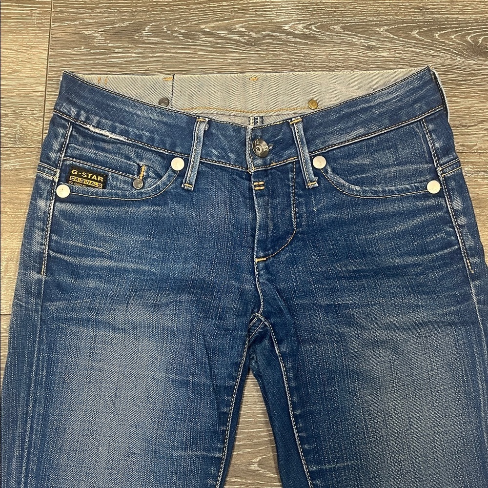 Women’s G-Star Dark Originals raw denim midge skinny size 25x30 - Picture 2 of 5